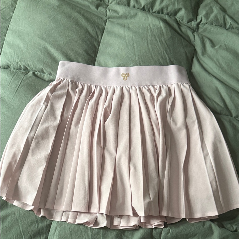 Aritzia Pleated Light Pink Mini Skirt - Women's Skirt